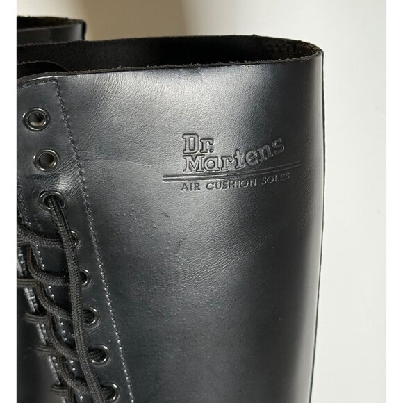 Dr. Martens 11300 Black Leather Tall Combat Boots 20 Eyelet Unisex - Picture 7 of 15